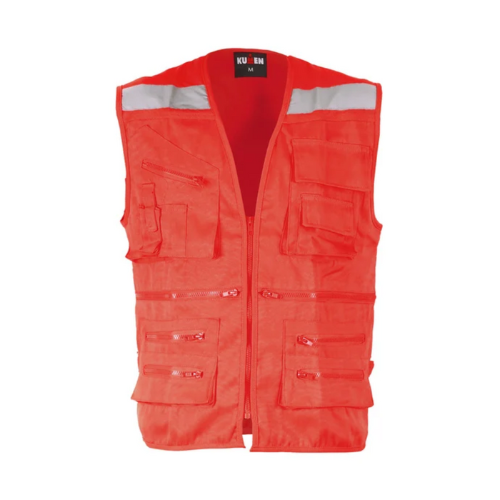 CHALECO GEOLOGO POPLIN CON REFLECTANTES BUONO