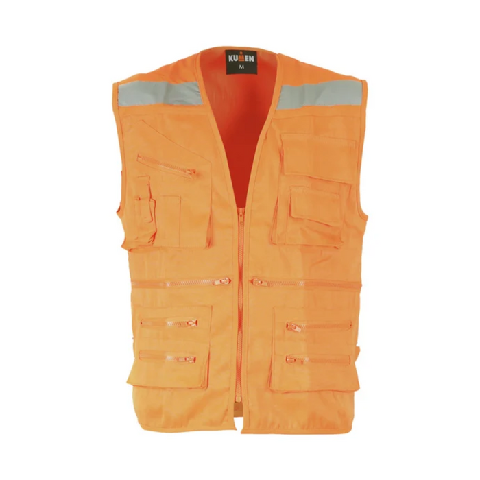 CHALECO GEOLOGO POPLIN CON REFLECTANTES BUONO