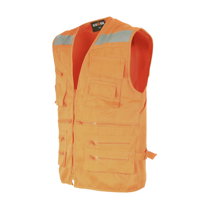 CHALECO GEOLOGO GABARDINA CON REFLECTANTES BUONO