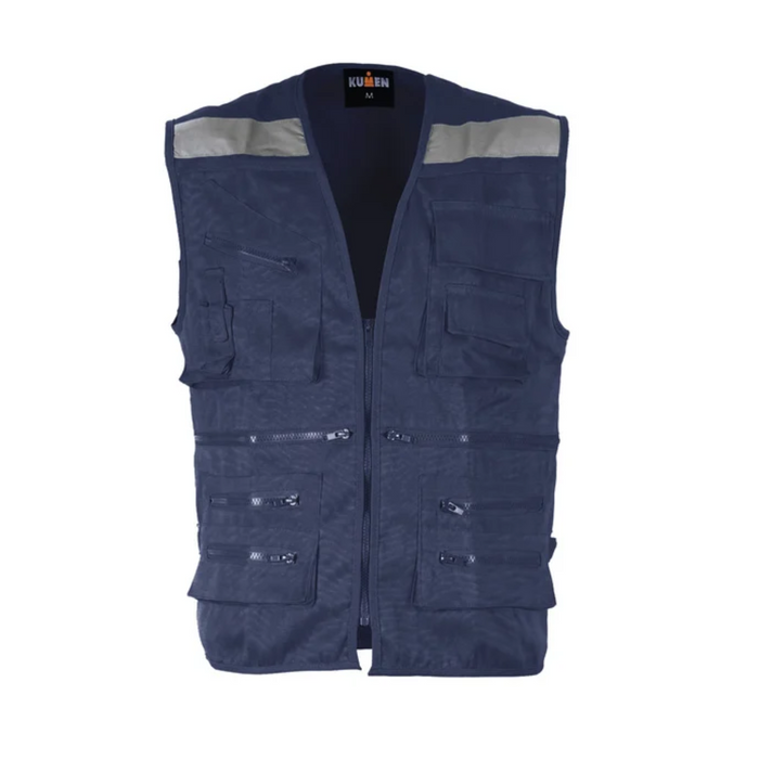 CHALECO GEOLOGO POPLIN CON REFLECTANTES BUONO