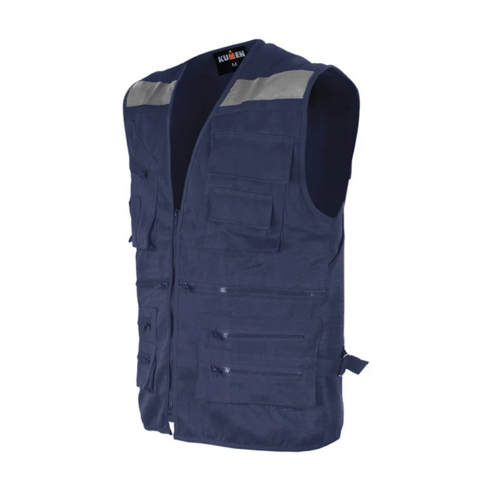 CHALECO GEOLOGO GABARDINA CON REFLECTANTES BUONO