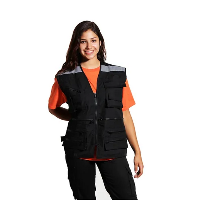 CHALECO GEOLOGO POPLIN CON REFLECTANTES BUONO