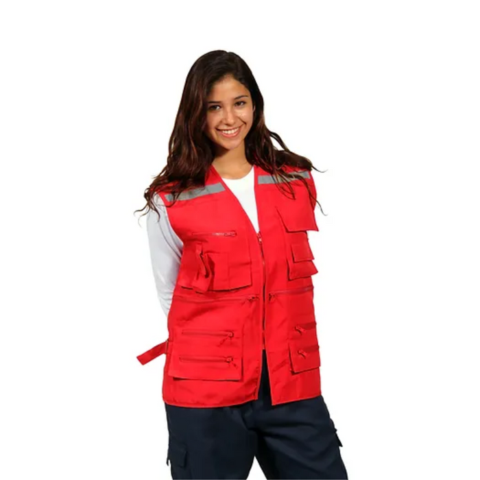 CHALECO GEOLOGO POPLIN CON REFLECTANTES BUONO