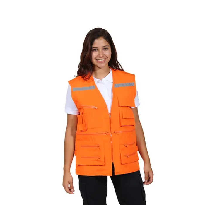 CHALECO GEOLOGO POPLIN CON REFLECTANTES BUONO