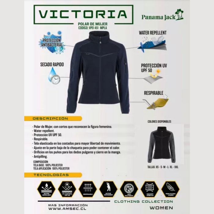 POLERON TERMICO PANAMA JACK MUJER