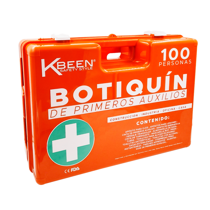 BOTIQUIN PRIMEROS AUXILIOS 100 PERSONAS