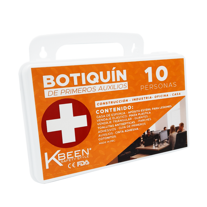 BOTIQUIN PRIMEROS AUXILIOS 10 PERSONAS