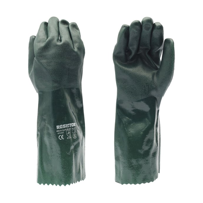 GUANTE PVC VERDE KRON Q2 18 SOPORTE JERSEY